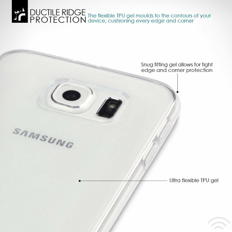 Deexe UltraSlim! Силиконовая накладка для Samsung Galaxy S6 (G920): фото 5 из 6