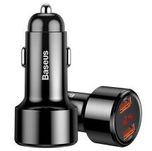 Автомобильное зарядное устройство Baseus Magic Series Dual QC (45W) CCMLC20A-01 - Black: фото 1 из 17