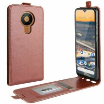Чохол Deexe Flip Case для Nokia 5.3 - Brown: фото 1 з 11