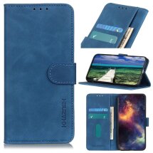 Чехол-книжка KHAZNEH Retro Wallet для Samsung Galaxy A22 5G (A226) - Blue: фото 1 из 13