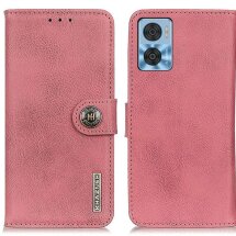 Чехол-книжка KHAZNEH Wallet Cover для Motorola Moto E22 - Pink: фото 1 из 8