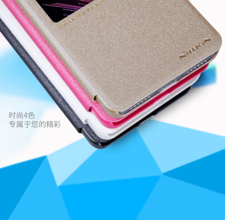 Чехол-книжка NILLKIN Sparkle Series для Xiaomi Redmi Pro - Gold: фото 19 из 19