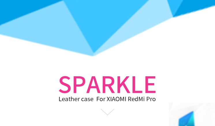 Чохол-книжка NILLKIN Sparkle Series для Xiaomi Redmi Pro - Gold: фото 7 з 19
