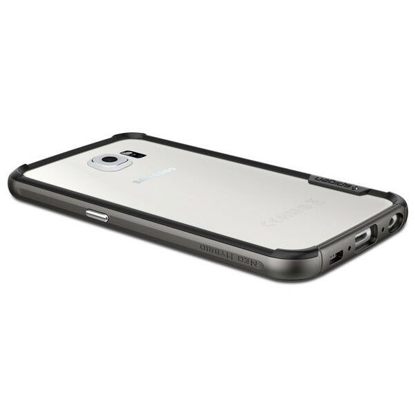 Чохол SGP Neo Hybrid EX для Samsung Galaxy S6 (G920) + пленка на заднюю панель - Gray: фото 2 з 7