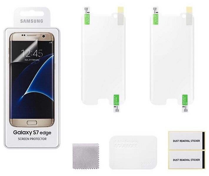 Комплект оригинальных пленок (2 шт) для Samsung Galaxy S7 edge (G935) ET-FG935CTEGRU: фото 3 з 3