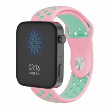 Ремешок Deexe Dot Color для Xiaomi Mi Watch (Chinese) - Pink/Green: фото 1 из 2