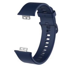 Ремешок Deexe Soft Silicone для Huawei Watch Fit - Dark Blue: фото 1 из 2