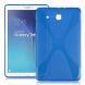 Силиконовая накладка Deexe X-Shaped для Samsung Galaxy Tab E 9.6 (T560/561) - Blue (100203L). Фото 1 из 7