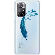 Силіконовий (TPU) чохол Deexe Pretty Glossy для Xiaomi Poco M4 Pro 5G / Redmi Note 11 (Chinese version) - Feather: фото 1 з 4