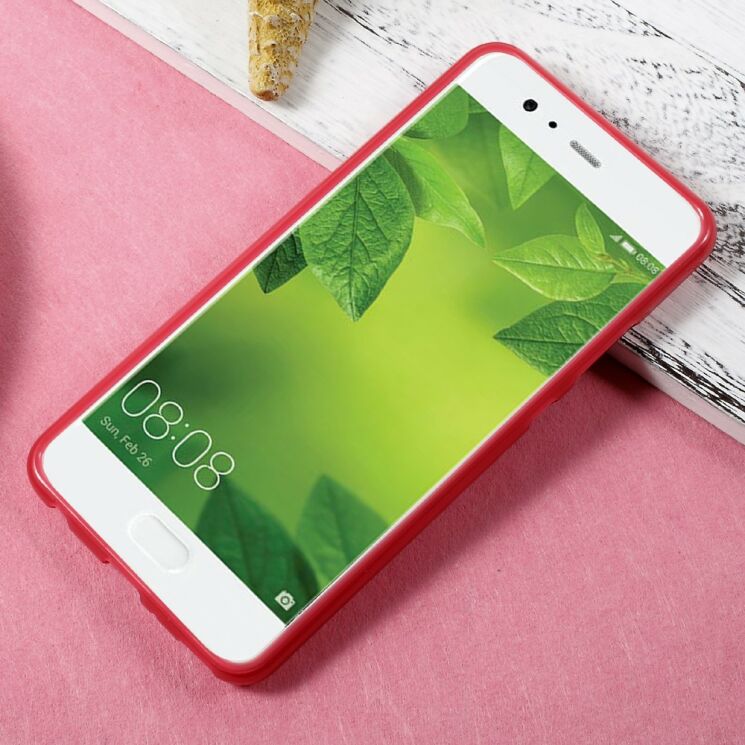 Силиконовый (TPU) чехол Deexe Soft Case для Huawei P10 Plus - Red: фото 2 из 5