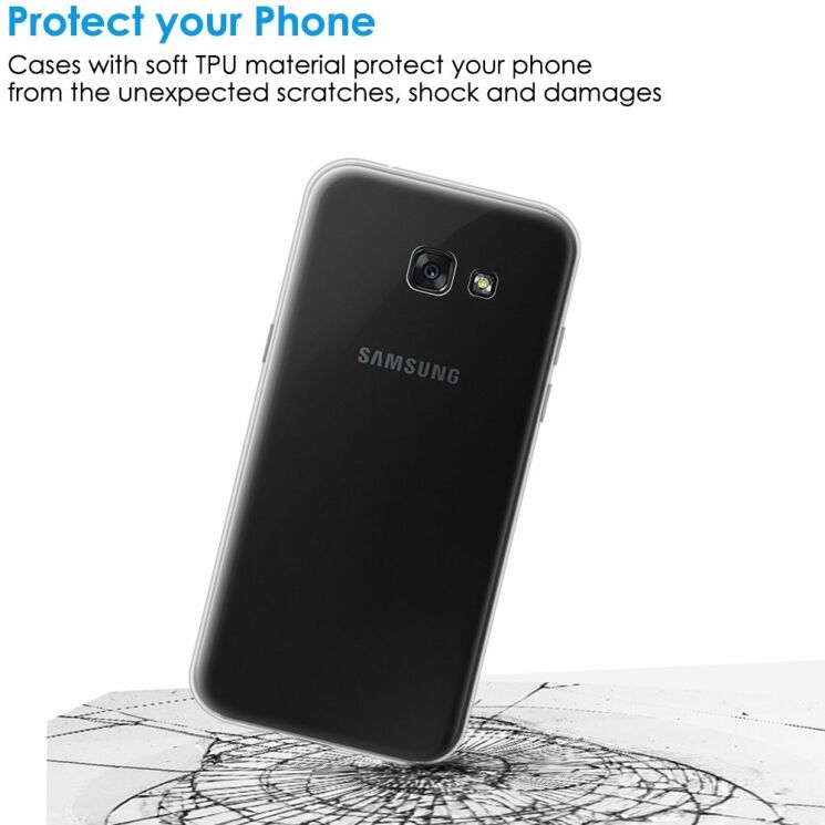 Силіконовий (TPU) чохол Deexe UltraThin для Samsung Galaxy A3 2017 (A320): фото 5 з 6