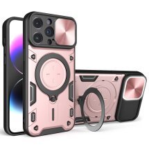 Защитный чехол Deexe Magnetic Space для Apple iPhone 15 Pro - Pink: фото 1 из 9