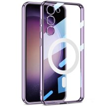 Захисний чохол GKK Space Frame MagSafe для Samsung Galaxy S24 Plus - Purple: фото 1 з 6