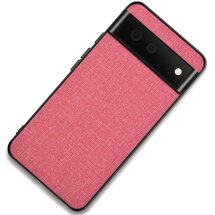 Защитный чехол UniCase Cloth Texture для Google Pixel 6 - Pink: фото 1 из 7