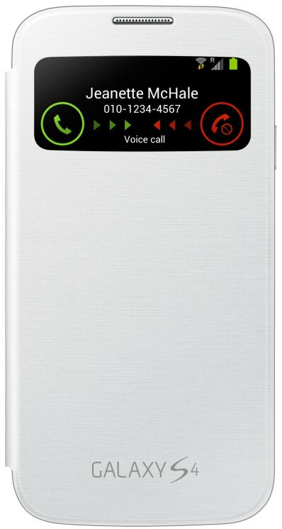 Чохол S View Cover для Samsung Galaxy S4 (i9500) - White: фото 3 з 7