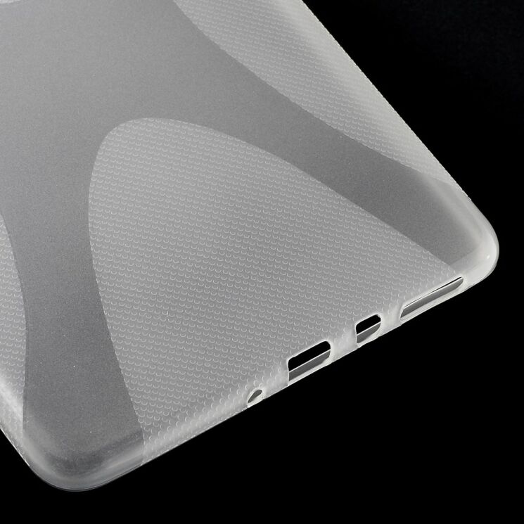 Силиконовая накладка Deexe X-Shaped для Samsung Galaxy Tab A 8.0 (T350/351) - Transparent: фото 5 з 6