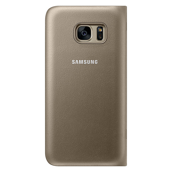 Чехол LED View Cover для Samsung Galaxy S7 (G930) EF-NG930PFEGRU - Gold: фото 4 из 8
