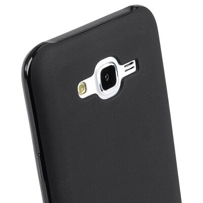 Силиконовая накладка MELKCO Poly Jacket для Samsung Galaxy J5 (J500) + пленка - Black: фото 4 из 5