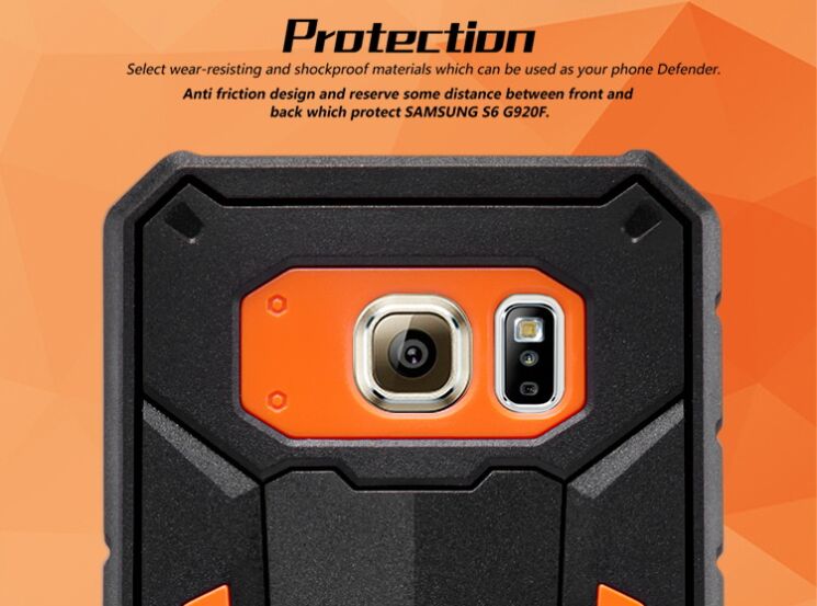 Защитная накладка NILLKIN Defender II Series для Samsung Galaxy S6 (G920) - Black: фото 13 из 14