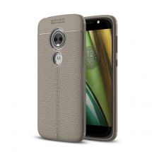 Захисний чохол Deexe Leather Cover для Motorola Moto E5 Play - Grey: фото 1 з 10