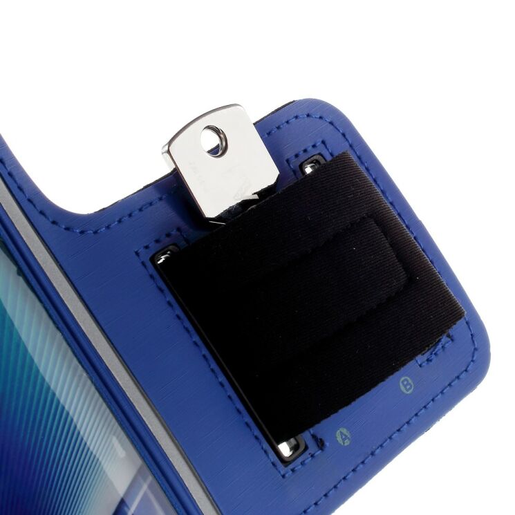 Чехол на руку UniCase Run&Fitness Armband L для смартфонов шириной до 86 мм - Dark Blue: фото 8 из 9