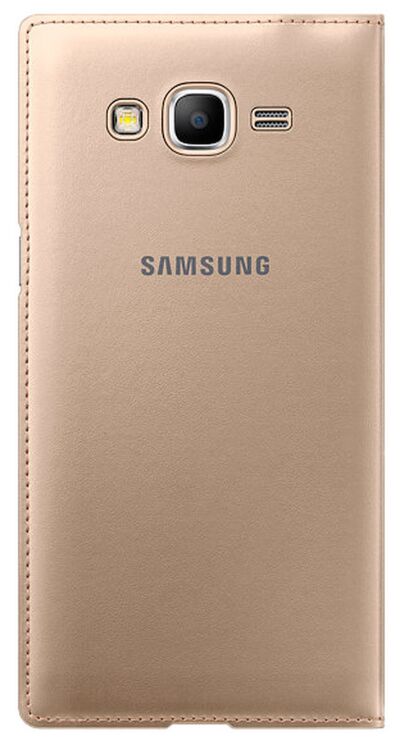 Чехол Flip Cover для Samsung Galaxy Grand Prime (G530) EF-WG530BFEGRU - Gold: фото 4 из 5