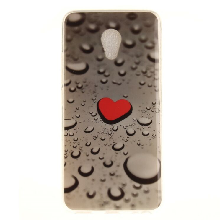 Силиконовый (TPU) чехол Deexe Life Style для Meizu M5 - Red Heart: фото 2 из 6