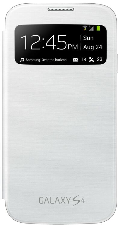 Чехол S View Cover для Samsung Galaxy S4 (i9500) - White: фото 5 из 7