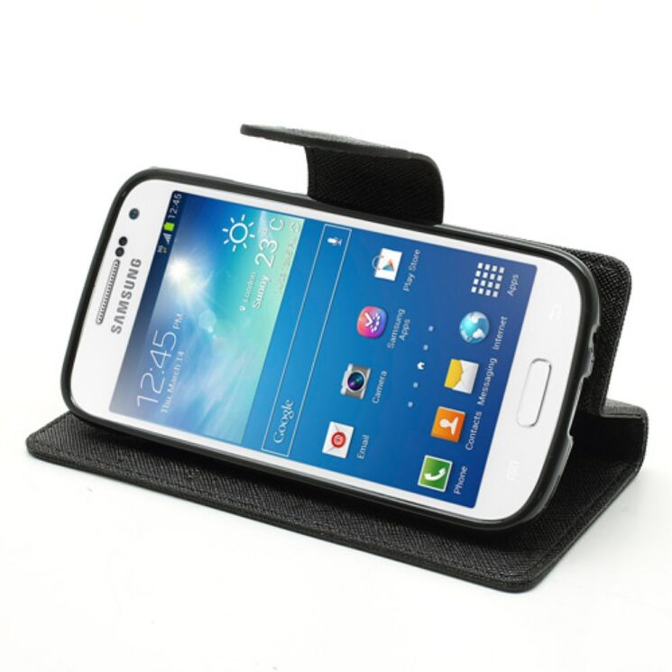 Чехол Mercury Cross Series для Samsung Galaxy S4 mini (i9190) - Black: фото 4 из 12