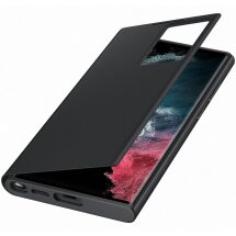 Чехол-книжка Smart Clear View Cover для Samsung Galaxy S22 Ultra (S908) EF-ZS908CBEGRU - Black: фото 1 из 5