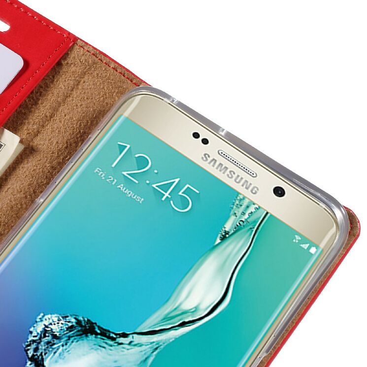 Чехол MERCURY Classic Flip для Samsung Galaxy S6 edge+ (G928) - Red: фото 9 из 10