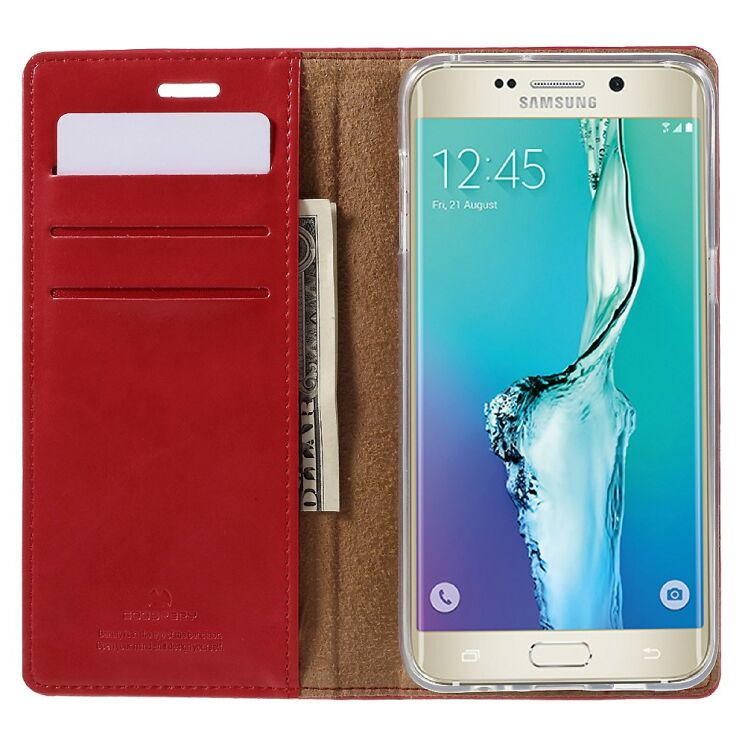 Чехол MERCURY Classic Flip для Samsung Galaxy S6 edge+ (G928) - Red: фото 6 из 10