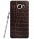 Кожаная наклейка Glueskin для Samsung Galaxy Note 5 - Dark Brown Croco: фото 1 из 10