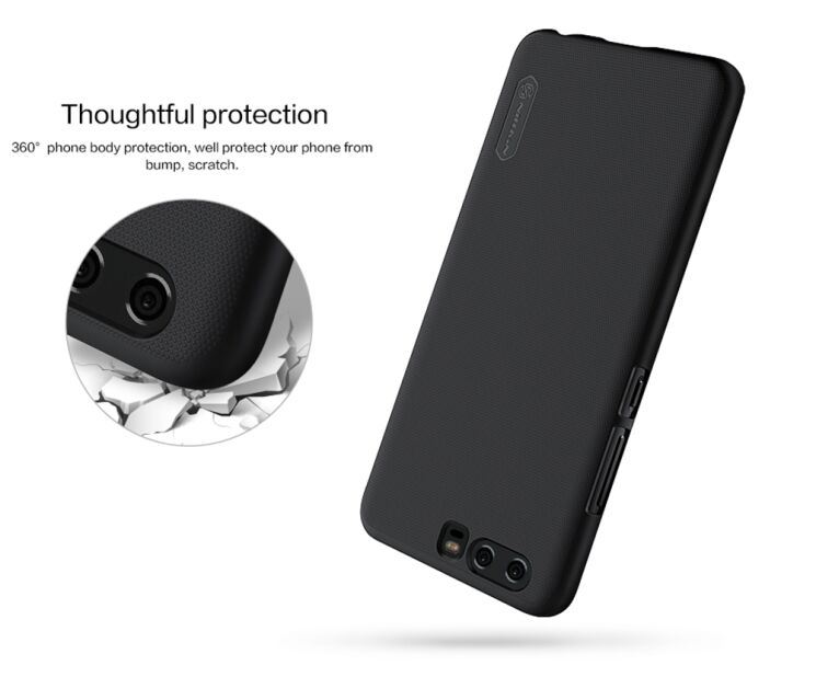 Пластиковий чохол NILLKIN Frosted Shield для Huawei P10 - Black: фото 14 з 14