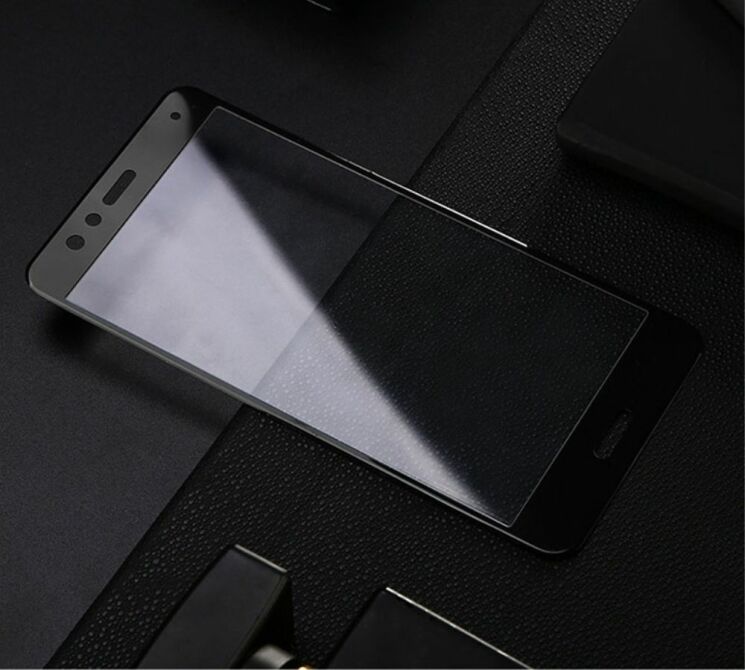 Захисне скло MOCOLO 3D Silk Print для Huawei P10 Lite - Black: фото 3 з 8