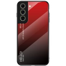 Защитный чехол Deexe Gradient Color для Samsung Galaxy S21 FE (G990) - Black / Red: фото 1 из 11
