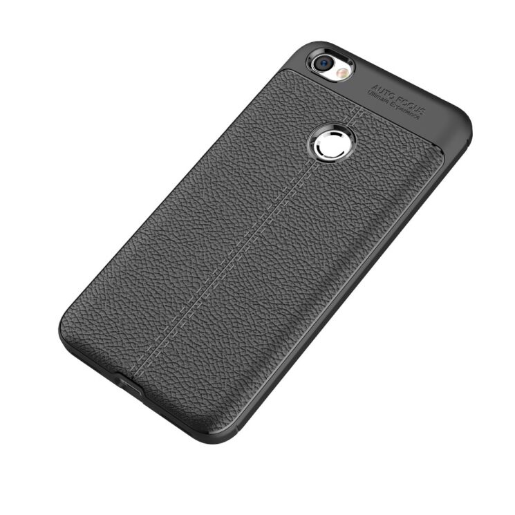 Захисний чохол Deexe Leather Cover для Xiaomi Redmi Note 5A - Black: фото 2 з 11
