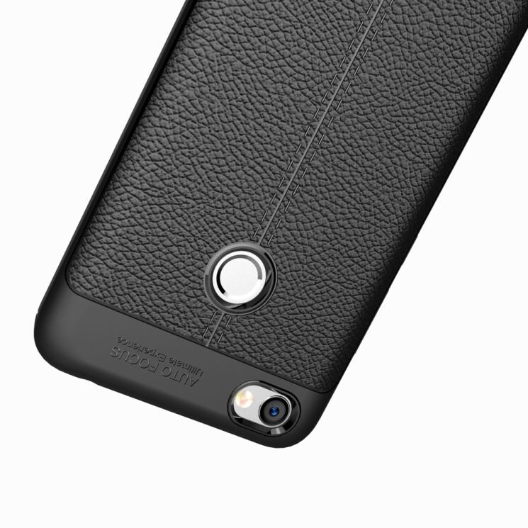 Захисний чохол Deexe Leather Cover для Xiaomi Redmi Note 5A - Black: фото 10 з 11