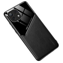 Захисний чохол Deexe Magnetic Leather Cover для Xiaomi Mi 11 Lite / 11 Lite NE - Black: фото 1 з 8