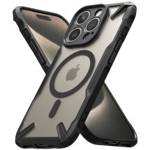 Защитный чехол RINGKE Fusion X MagSafe для Apple iPhone 15 Pro - Matte Black: фото 1 из 9