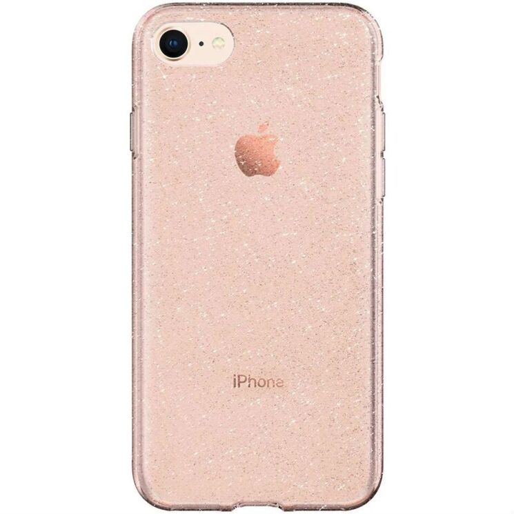 Защитный чехол Spigen (SGP) Liquid Crystal Glitter для Apple iPhone SE 2 / 3 (2020 / 2022) / iPhone 8 / iPhone 7 - Rose Quartz: фото 6 из 11