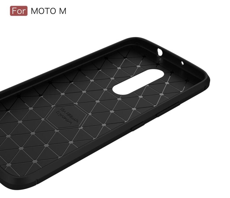 Захисний чохол UniCase Carbon для Motorola Moto M - Dark Blue: фото 10 з 11