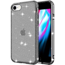 Захисний чохол UniCase Glitter Series для Apple iPhone SE 2 / 3 (2020 / 2022) / iPhone 8 / iPhone 7 - Transparent Black: фото 1 з 6