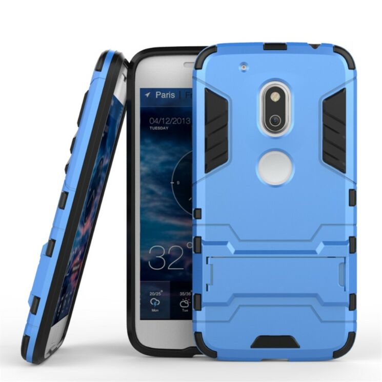 Защитный чехол UniCase Hybrid для Motorola Moto G4 Play - Light Blue: фото 2 из 7