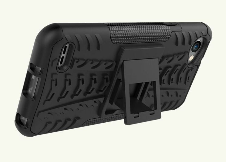 Захисний чохол UniCase Hybrid X для LG Q6 - Black: фото 8 з 12