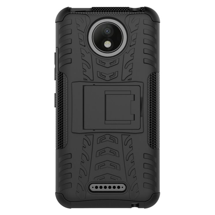 Захисний чохол UniCase Hybrid X для Motorola Moto C Plus - Black: фото 5 з 9