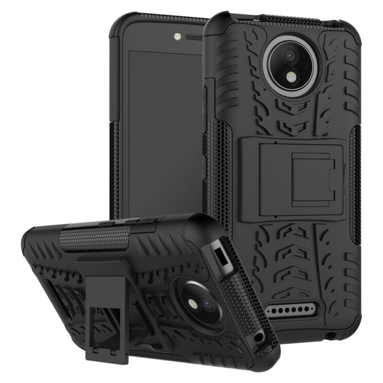 Защитный чехол UniCase Hybrid X для Motorola Moto C Plus - Black: фото 1 из 9