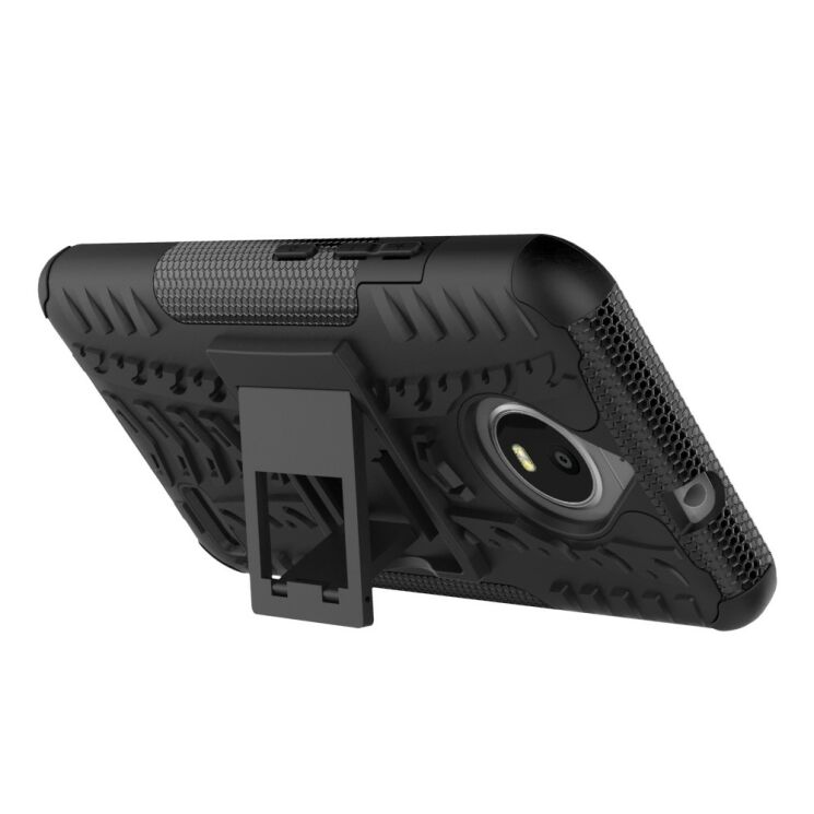 Захисний чохол UniCase Hybrid X для Motorola Moto E4 - Black: фото 7 з 11