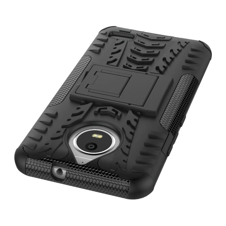 Захисний чохол UniCase Hybrid X для Motorola Moto E4 - Black: фото 6 з 11