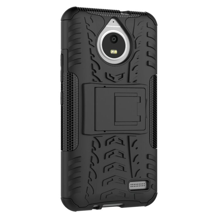 Захисний чохол UniCase Hybrid X для Motorola Moto E4 - Black: фото 3 з 11